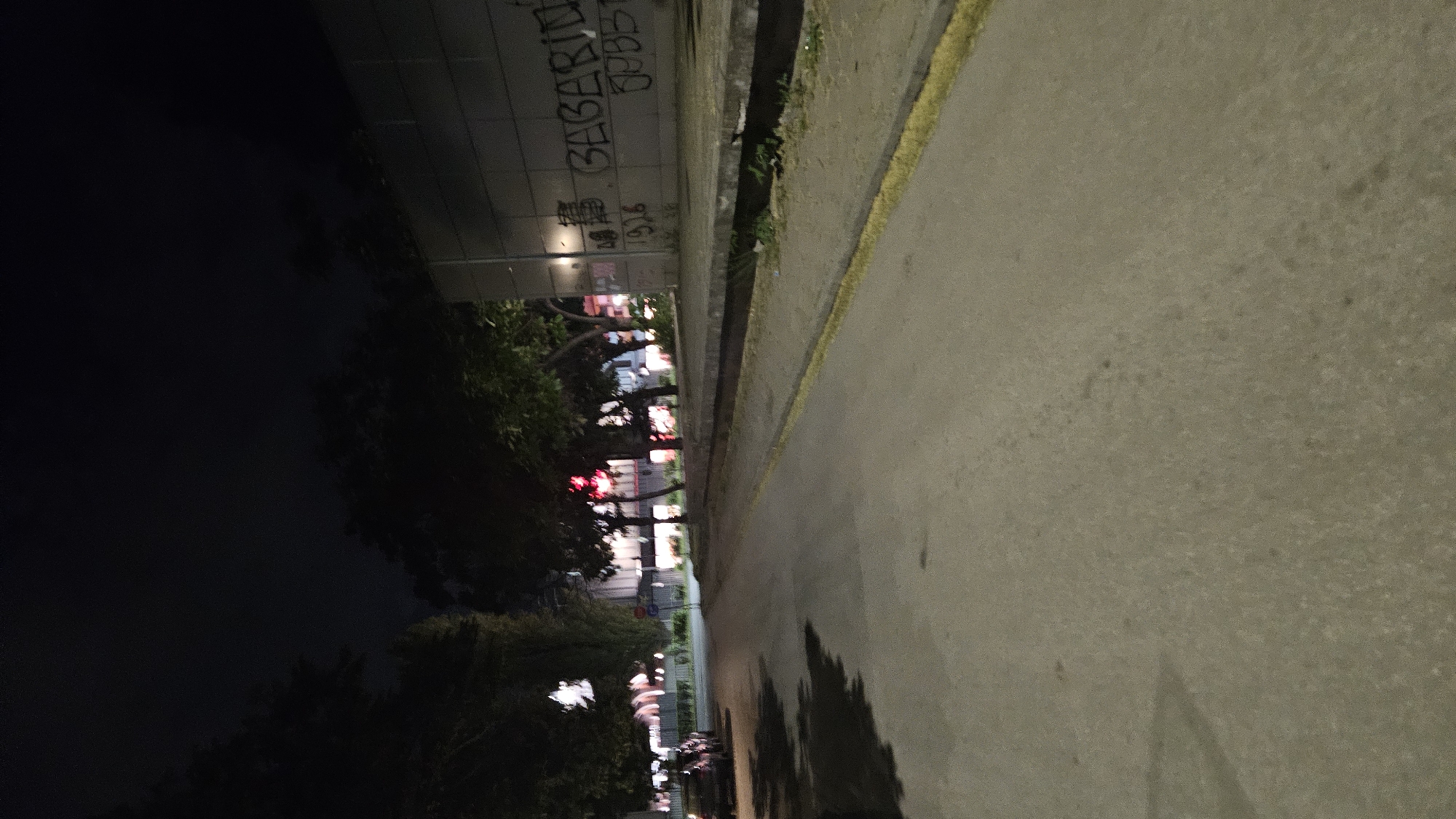 Nighttime street scenes documented in Plovdiv, Bulgaria