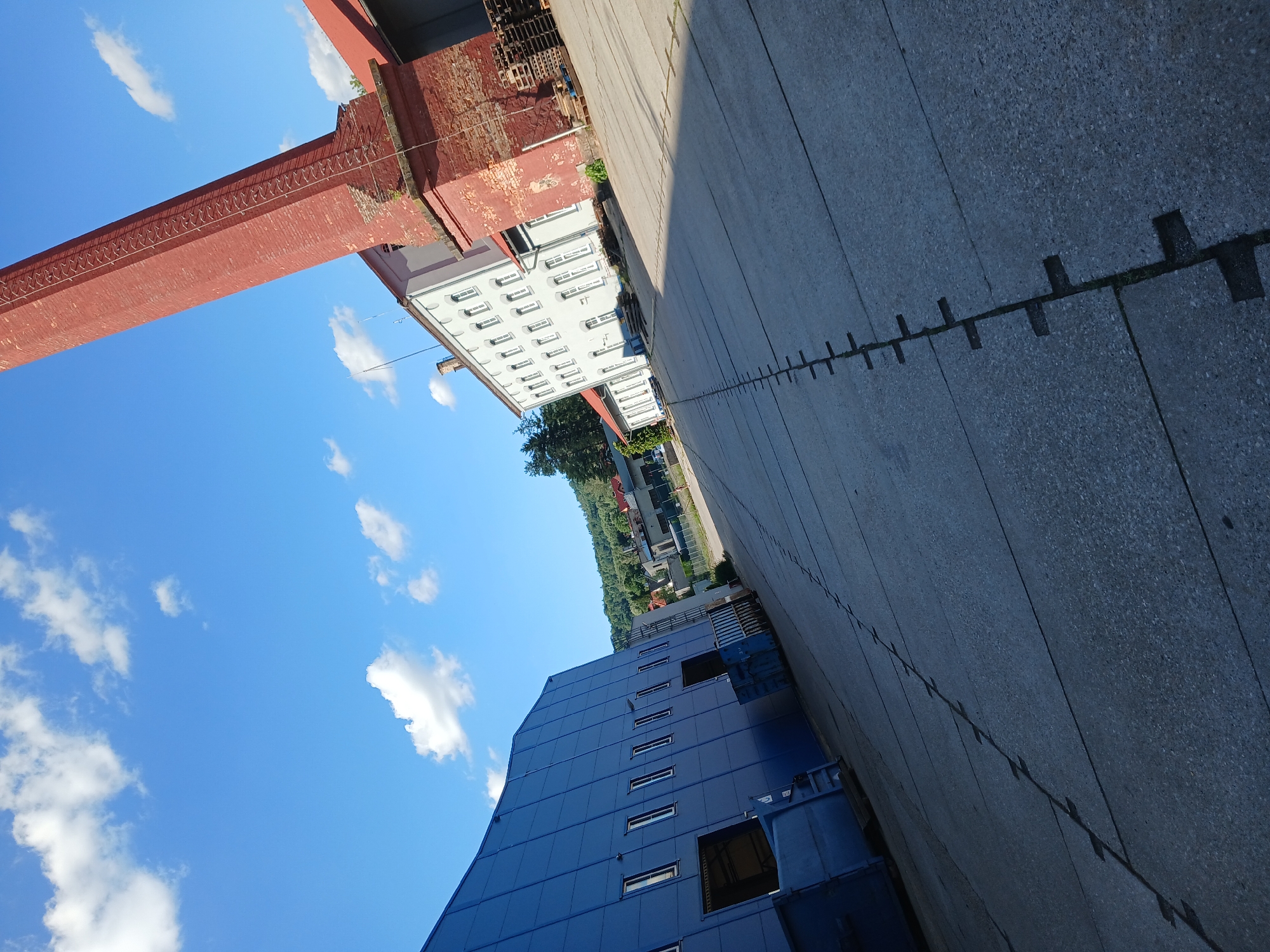 Street view and multilingual poems from a Czech town