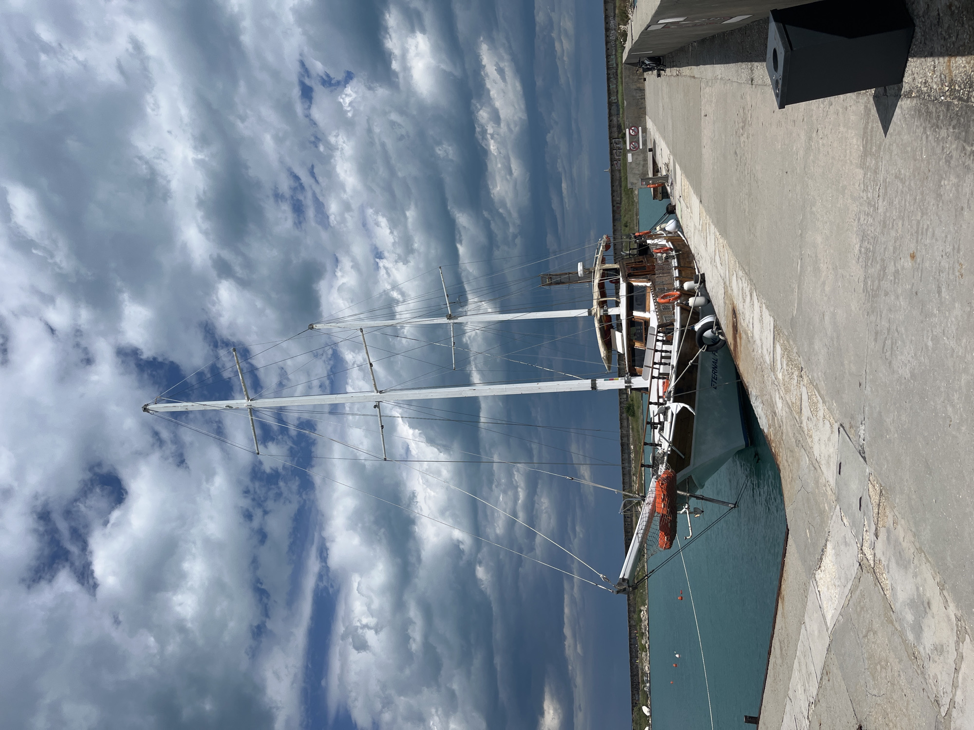 Peaceful morning captured at Varna's Black Sea harbor and coastline