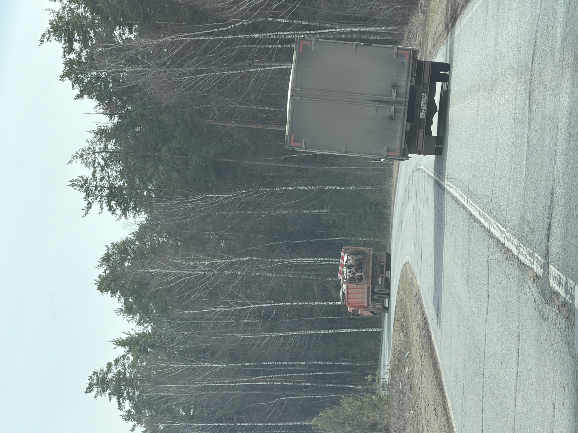 Truck observed on road in Novyi, Russia