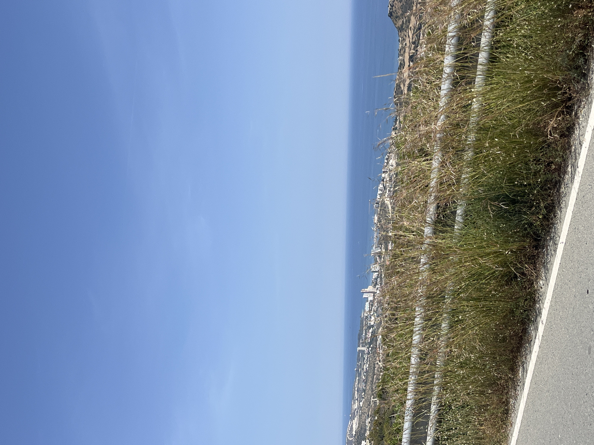 Daytime scenes recorded across Germasogeia coastal area, Cyprus