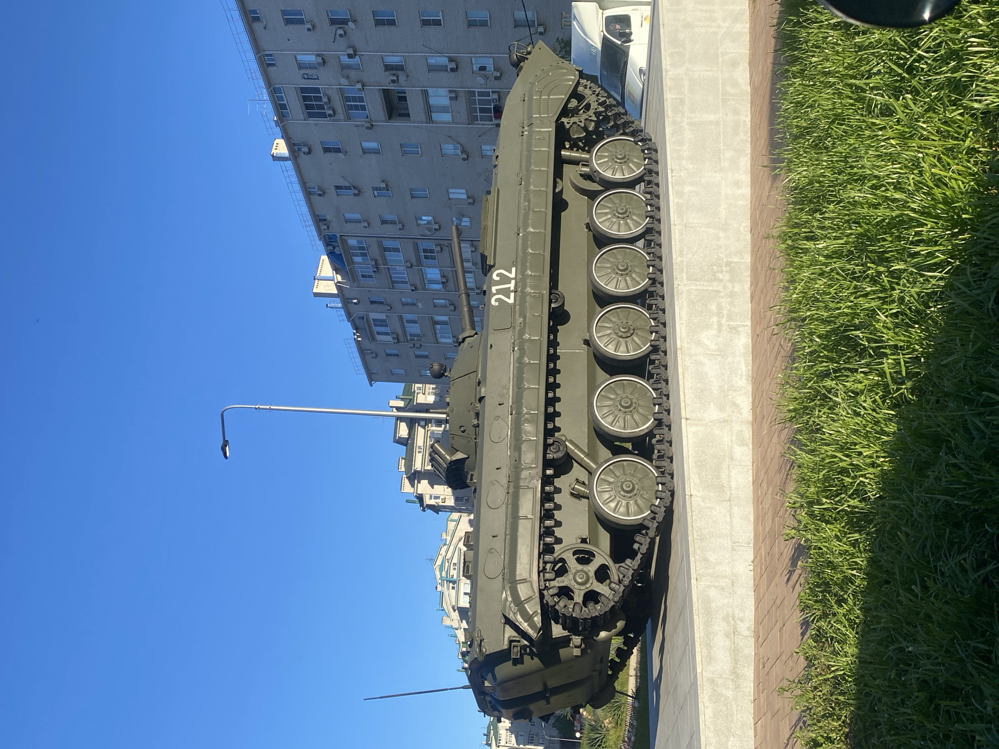 Military vehicle, infrastructure, aerial object documented in pre-dawn observations