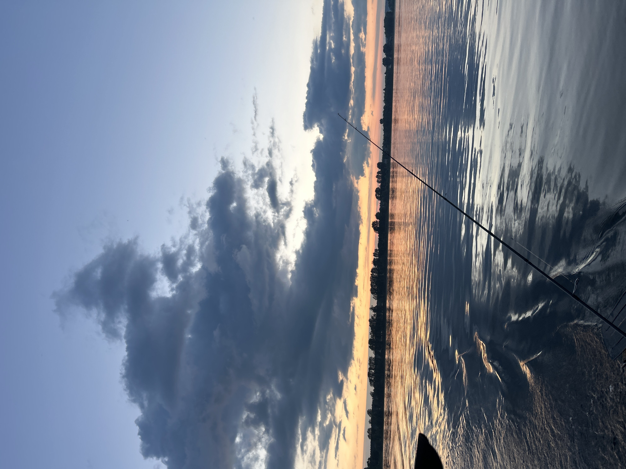 Dusk fishing session on the Kama River, Chaikovsky