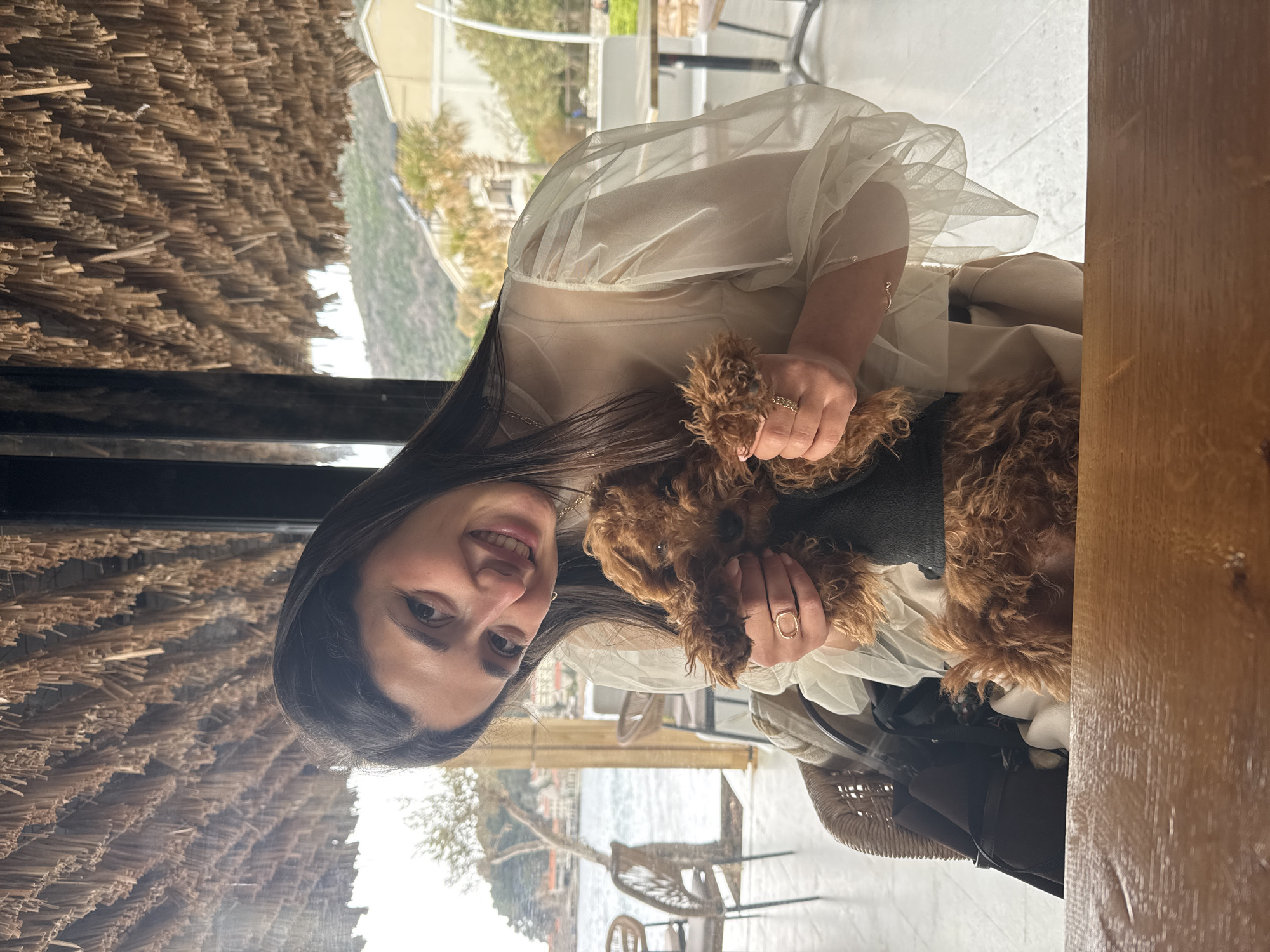 Morning life observed in Petrovac Montenegro coastal town center