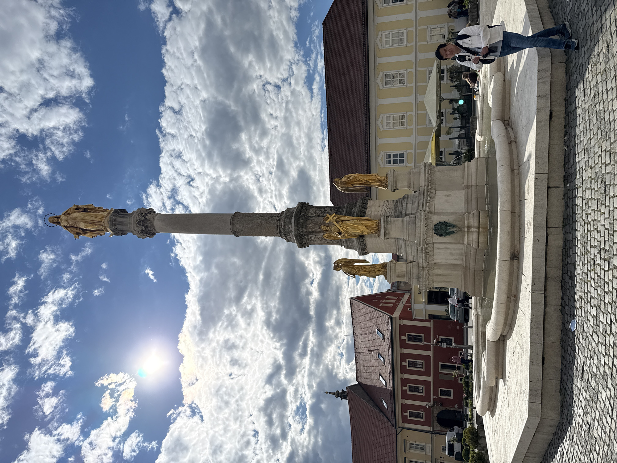 Zagreb landmarks documented including cathedral renovation and plague column