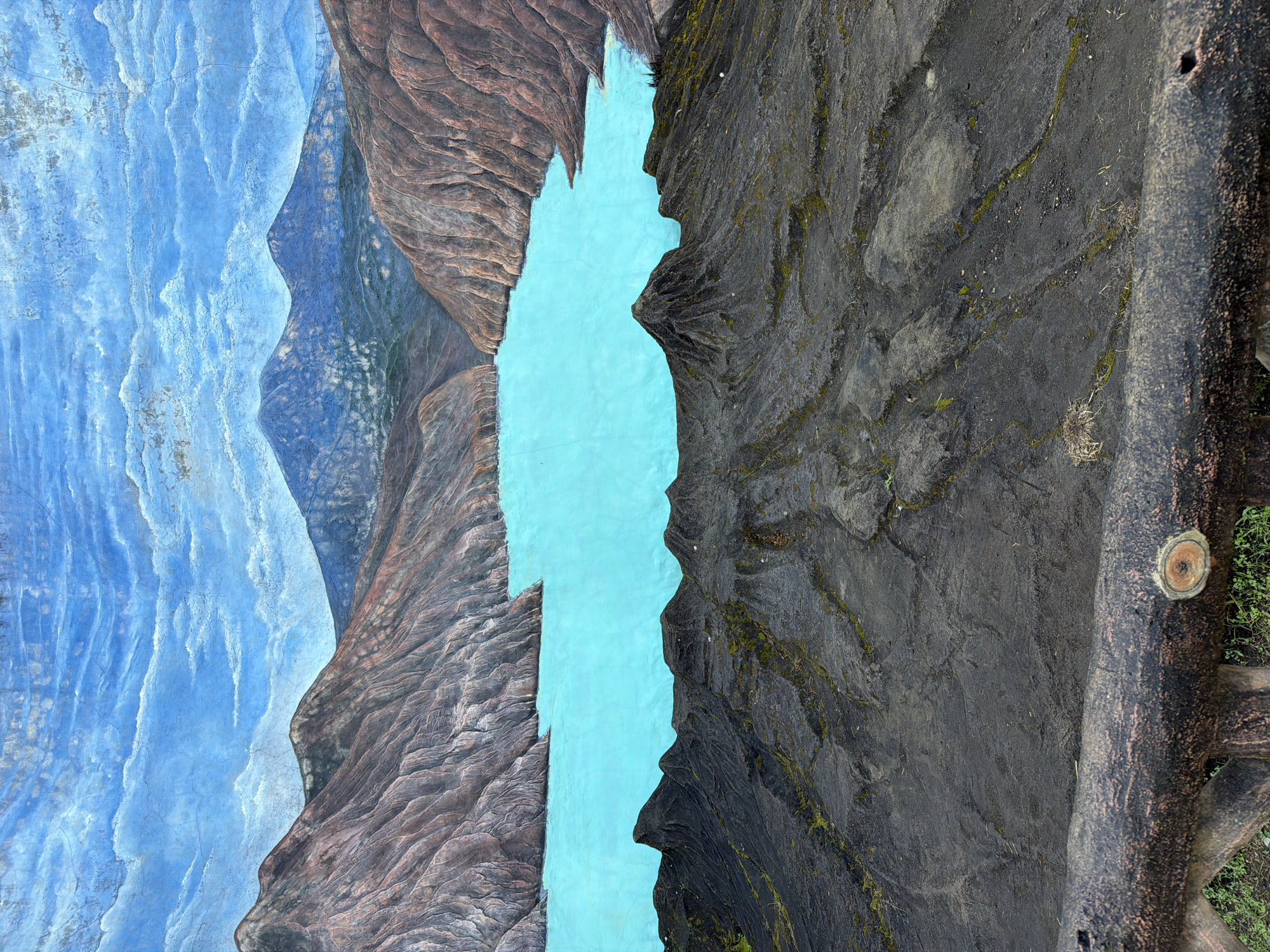 Hikers traverse Kawah Ijen crater trail in East Java