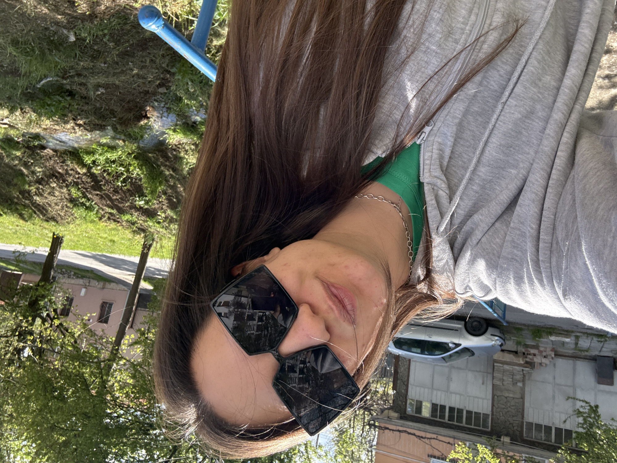 Portrait captured of person in sunglasses in Radomir, Bulgaria