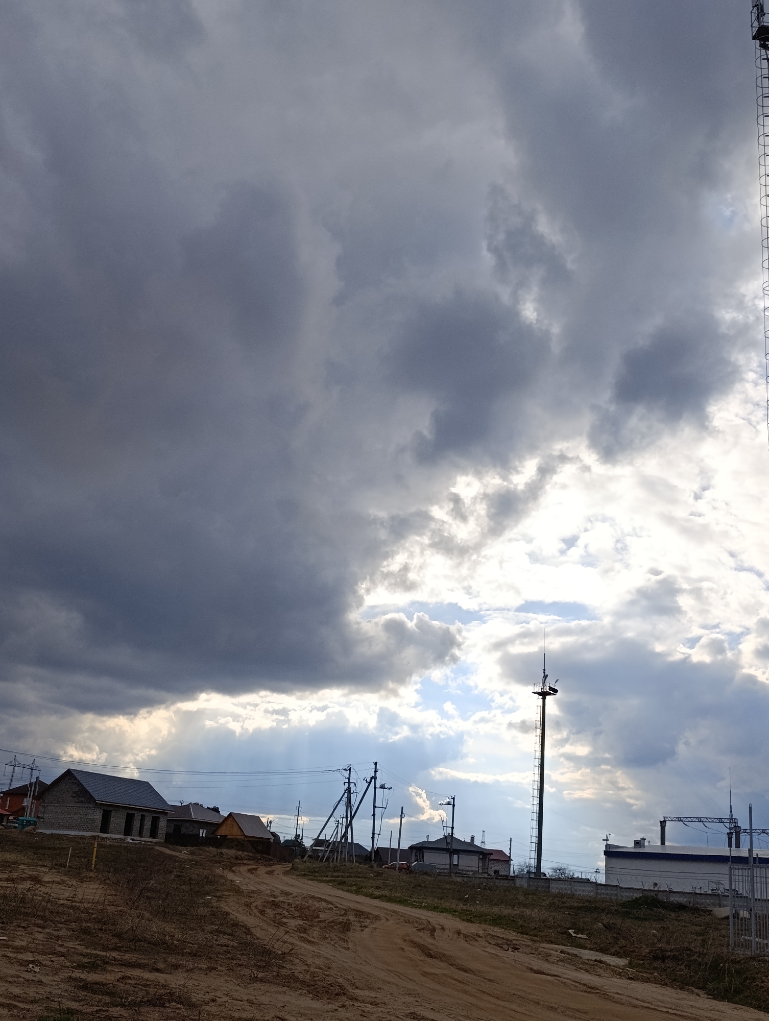 Dramatic clouds documented across Chaikovsky, Russia during midday period