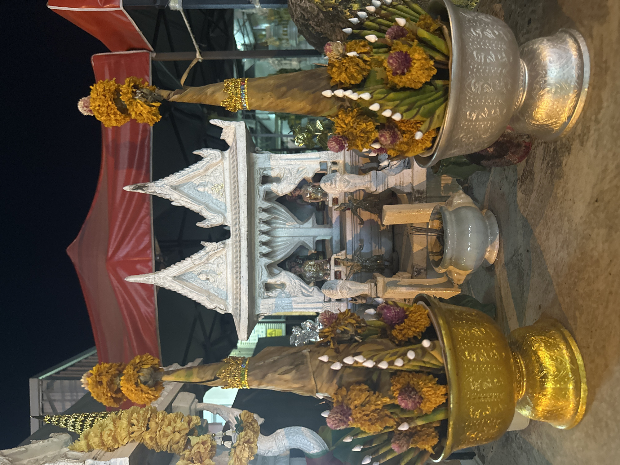 Shrines, dragons, and a cannabis shop in Baan Mae Nam