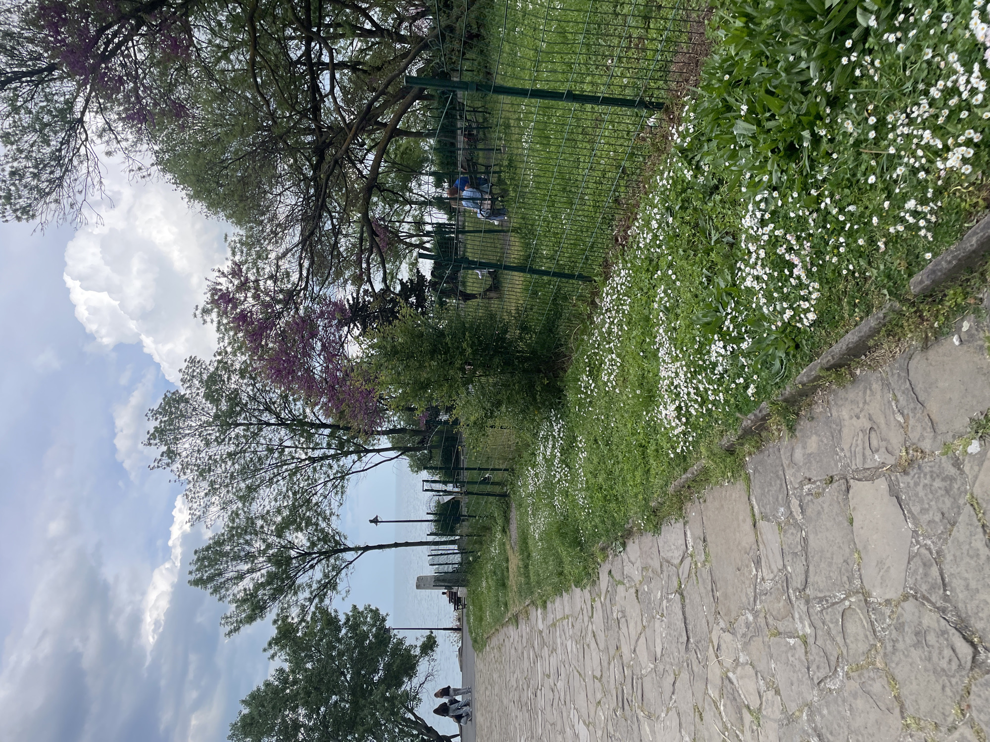 Afternoon stroll documented through Burgas park's sculpture alley