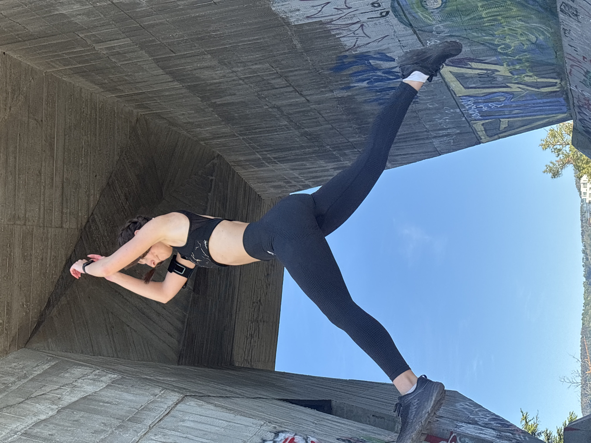 Early morning yoga session at Soviet monument in Varna