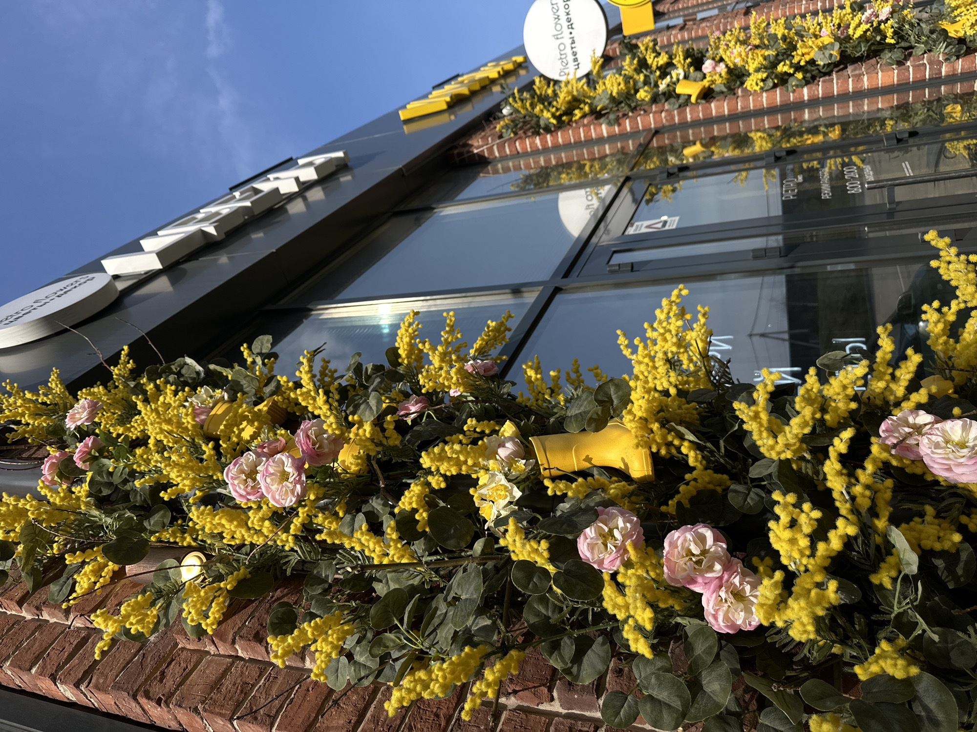Flower shop exterior documented in Rostov-on-Don