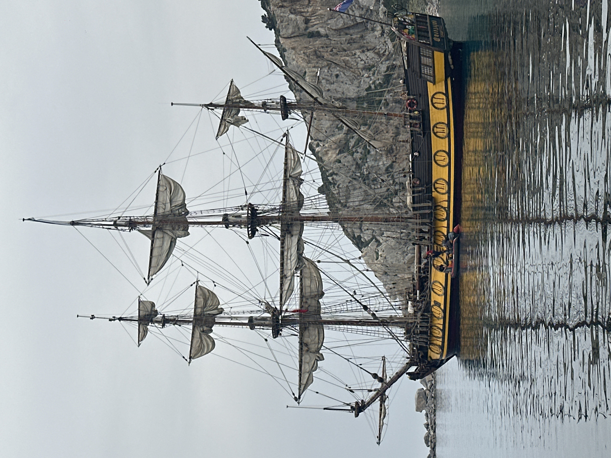 Historical tall ship spotted off Datça coast, Turkey