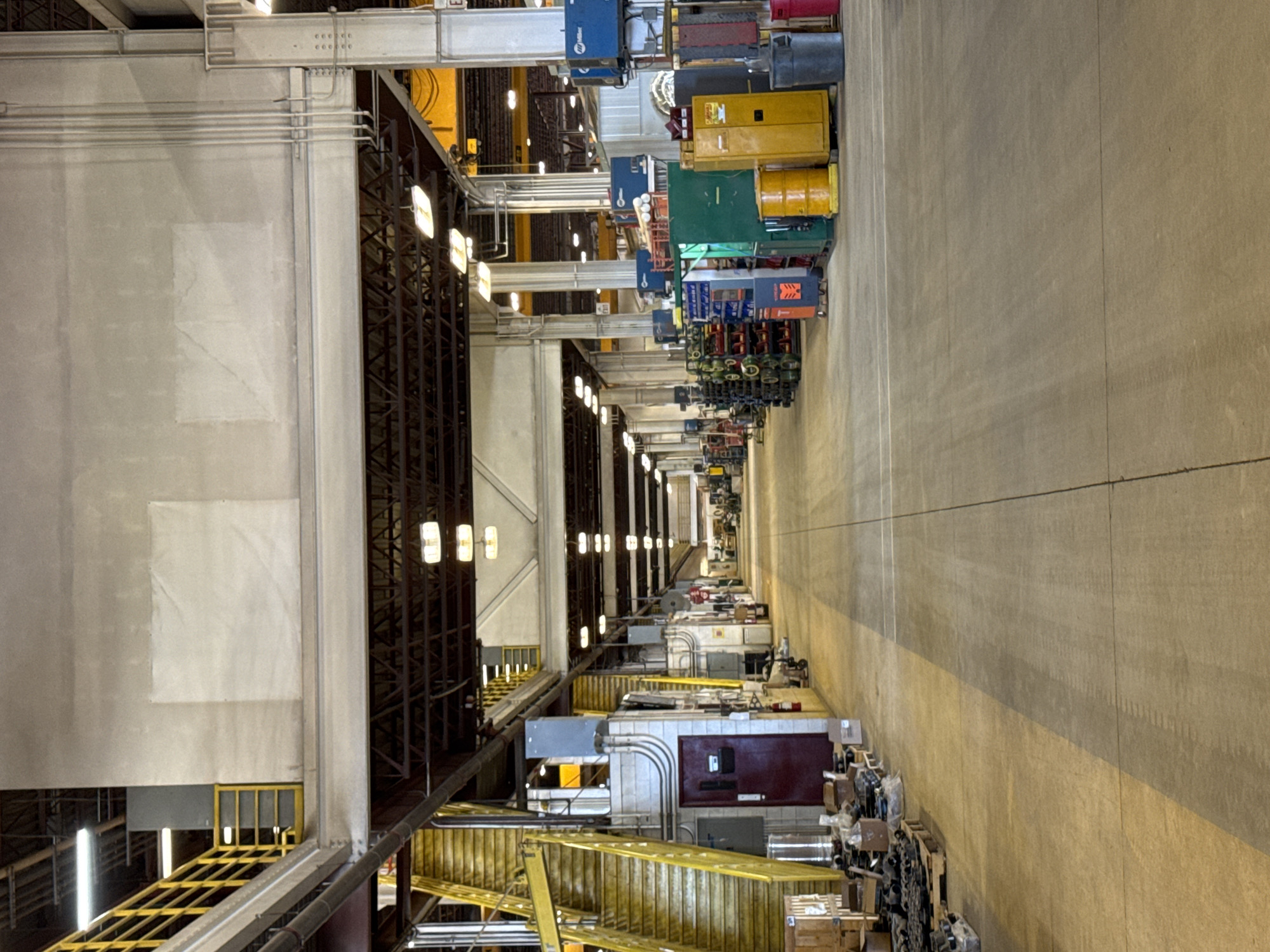 Welding work at a Calgary industrial site, indoors and out