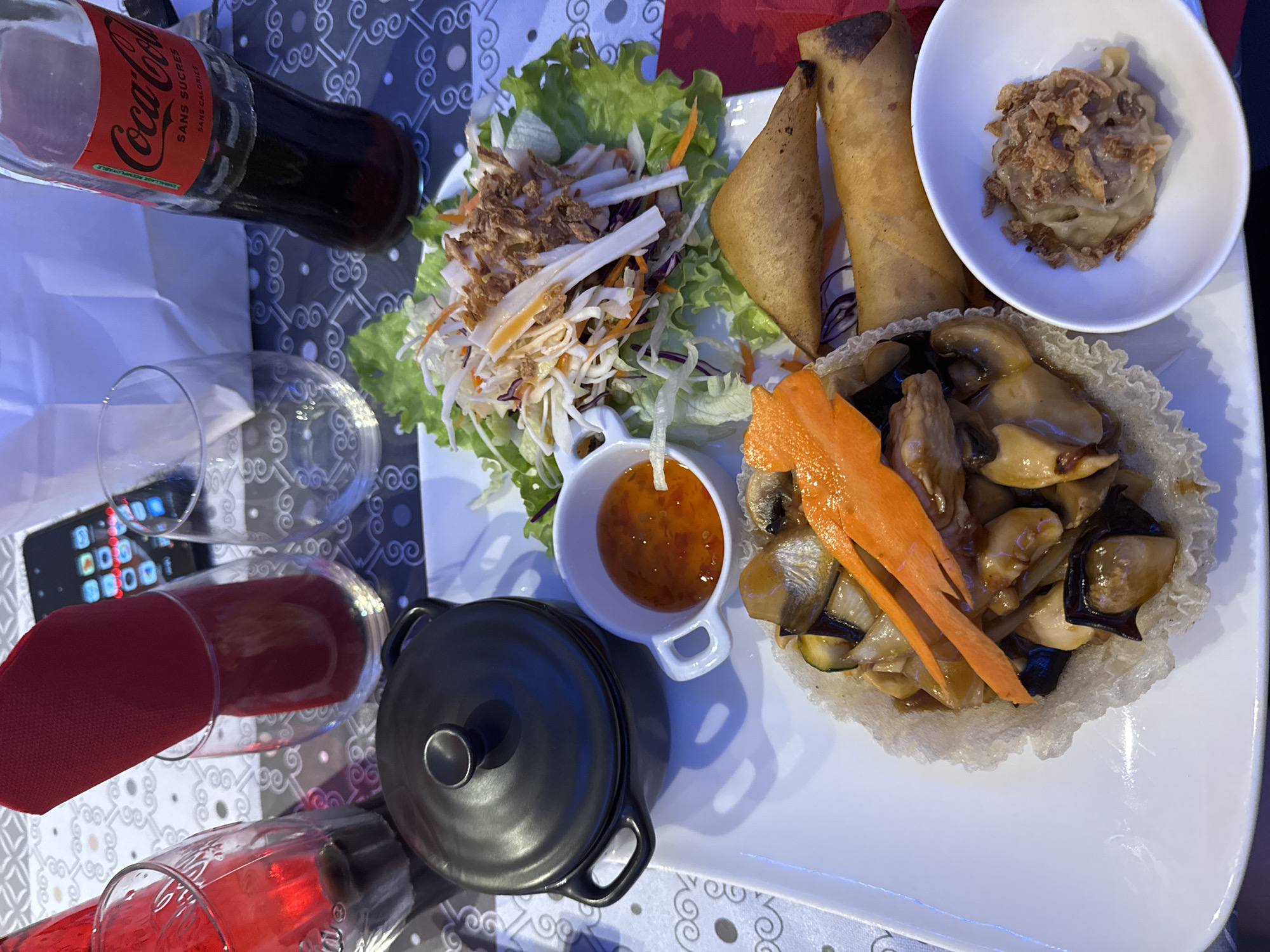 Asian meal served at Toulouse restaurant Friday evening