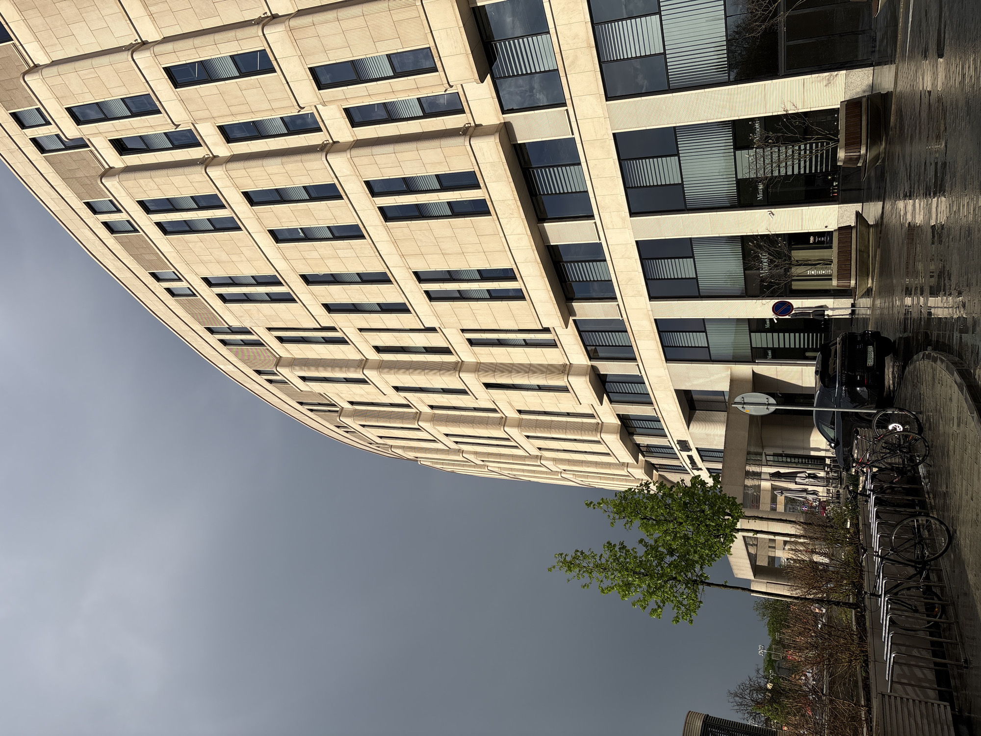 Post-rain street scene documented in central Minsk