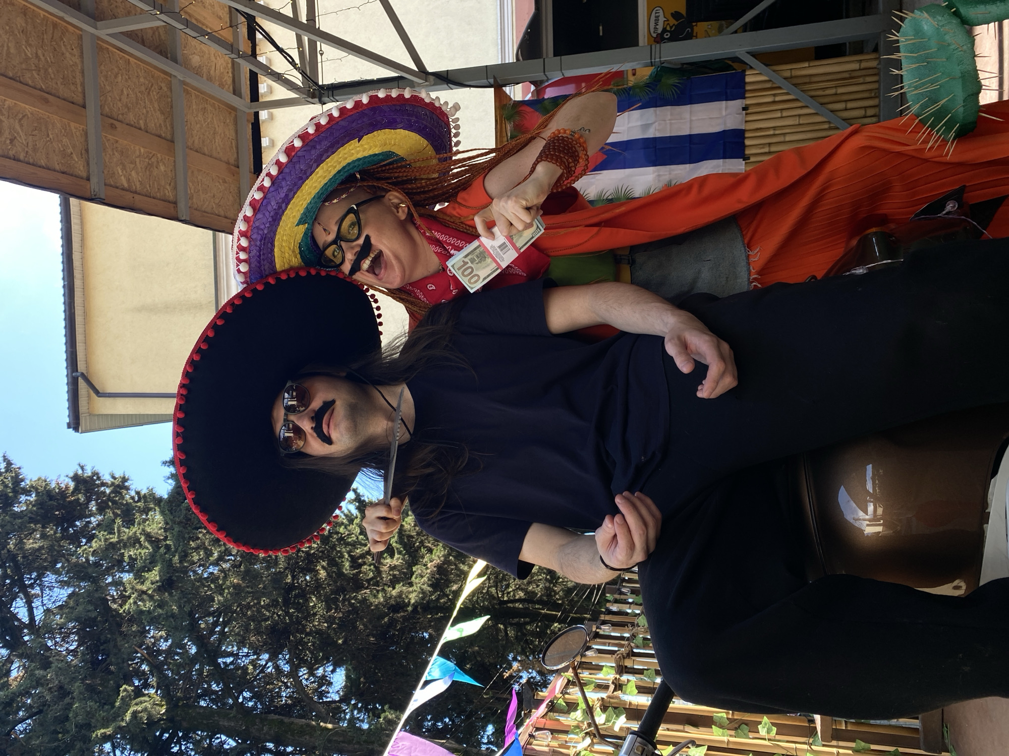 Themed costume party with Mexican props held in Sochi