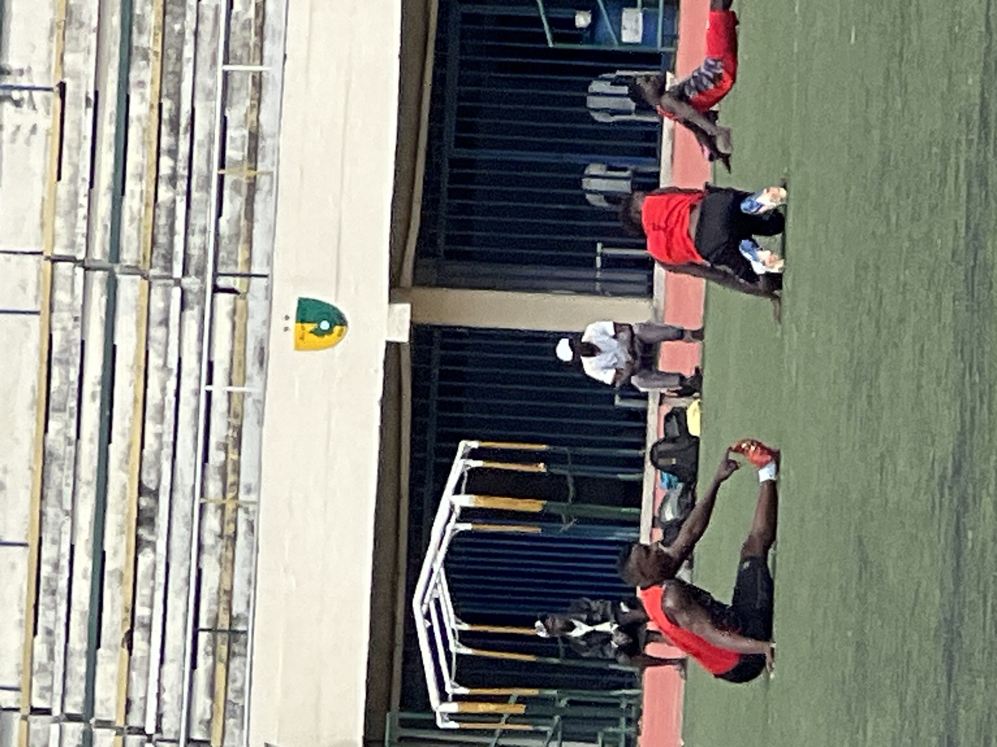 Football session underway at a Nigerian stadium
