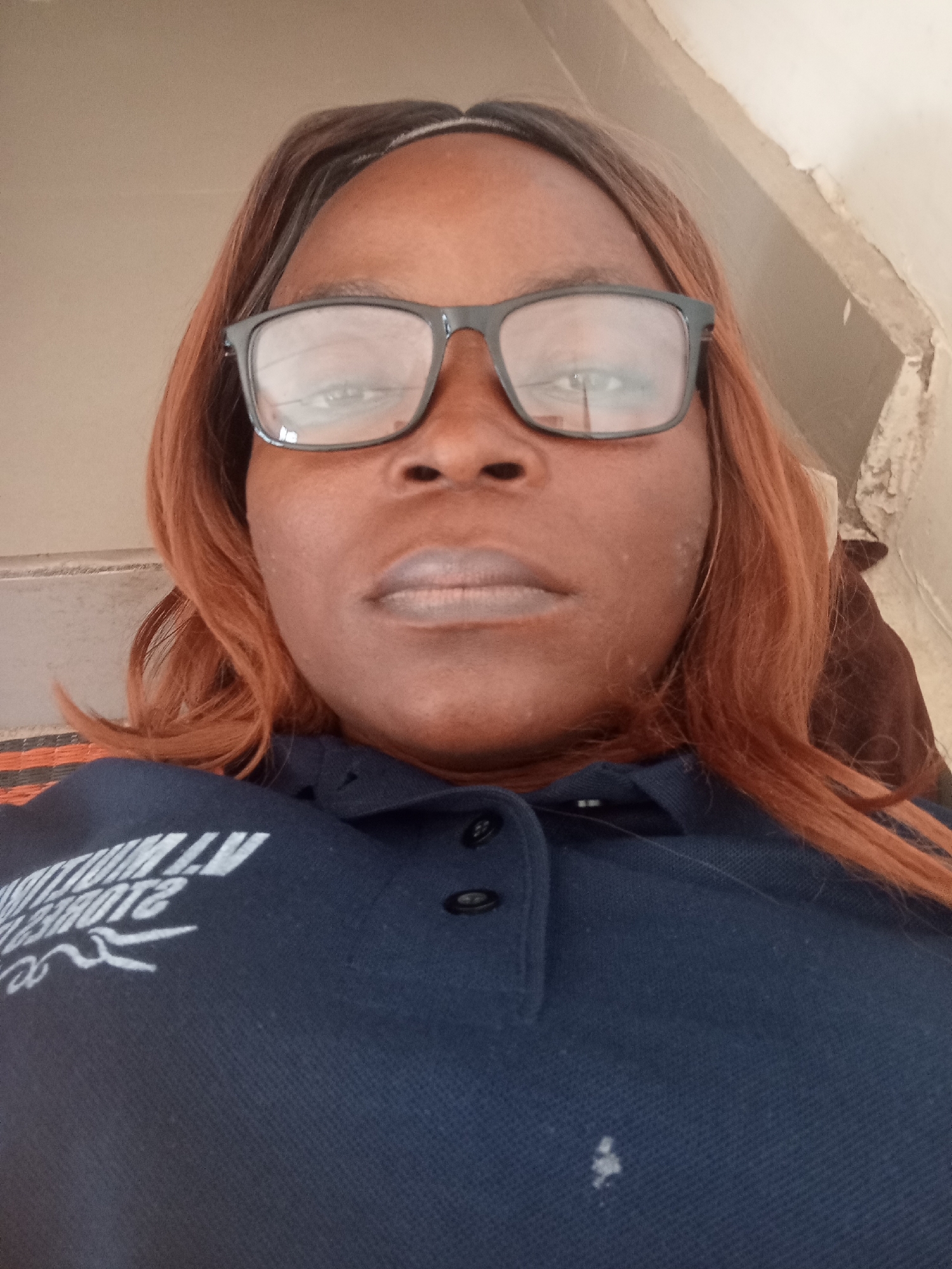 Selfie series in Jalingo, Nigeria, navy work polo uniform