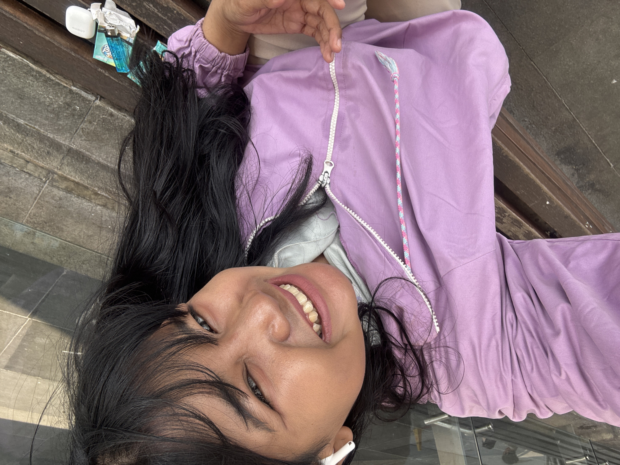 Hanging out at Ancol's waterfront promenade, North Jakarta