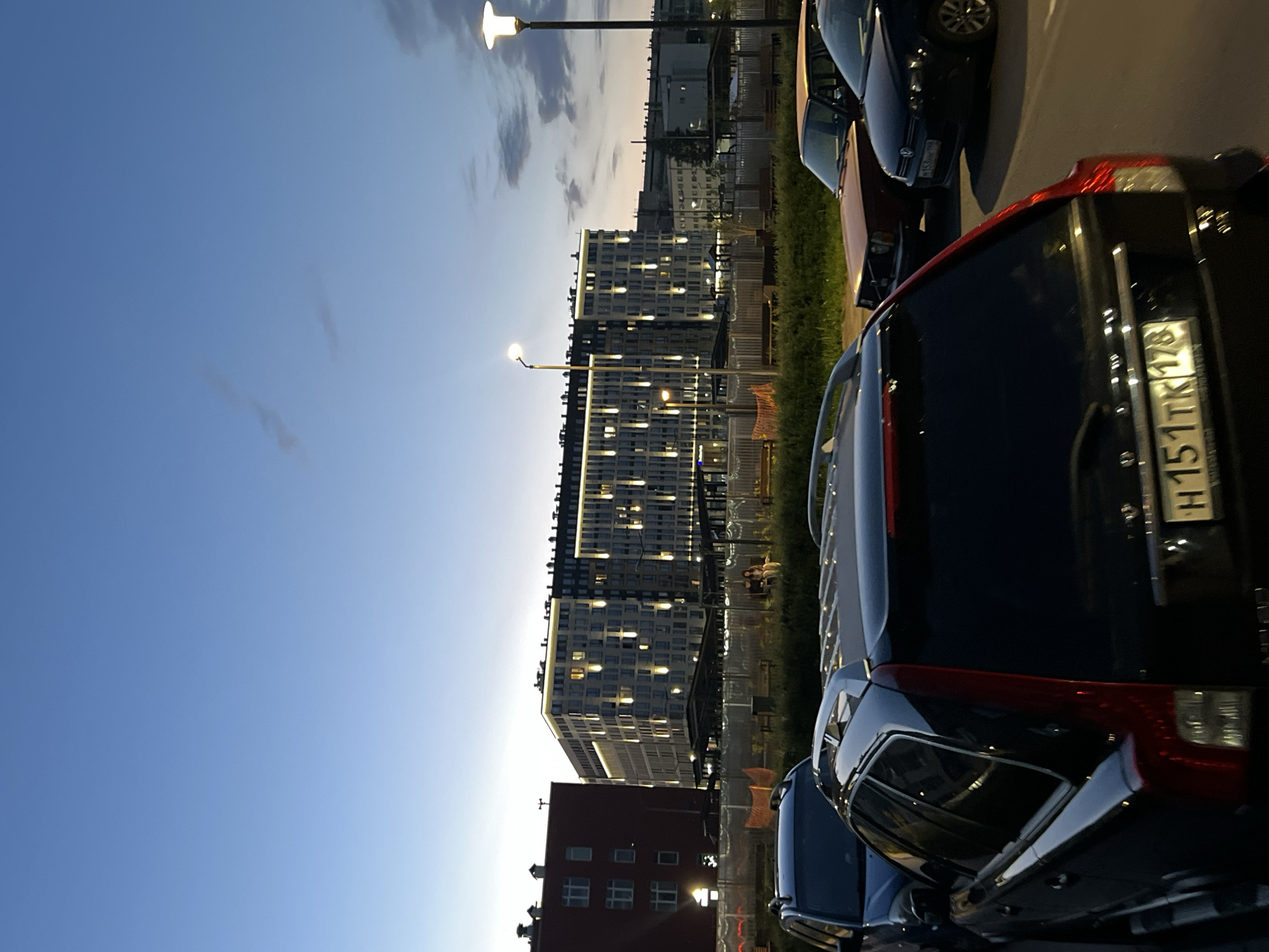 Evening walk documented through Saint Petersburg residential district
