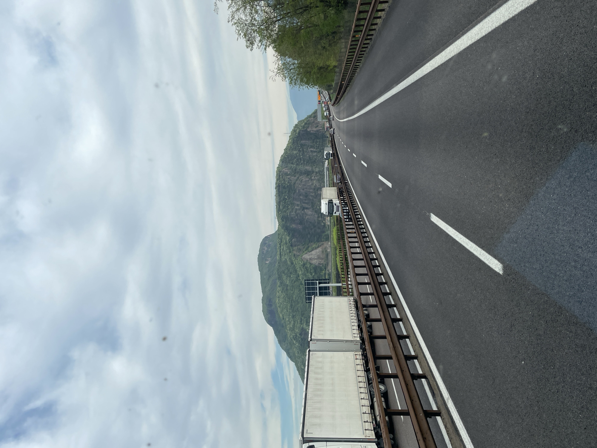 Highway conditions documented in Tramin, Italy