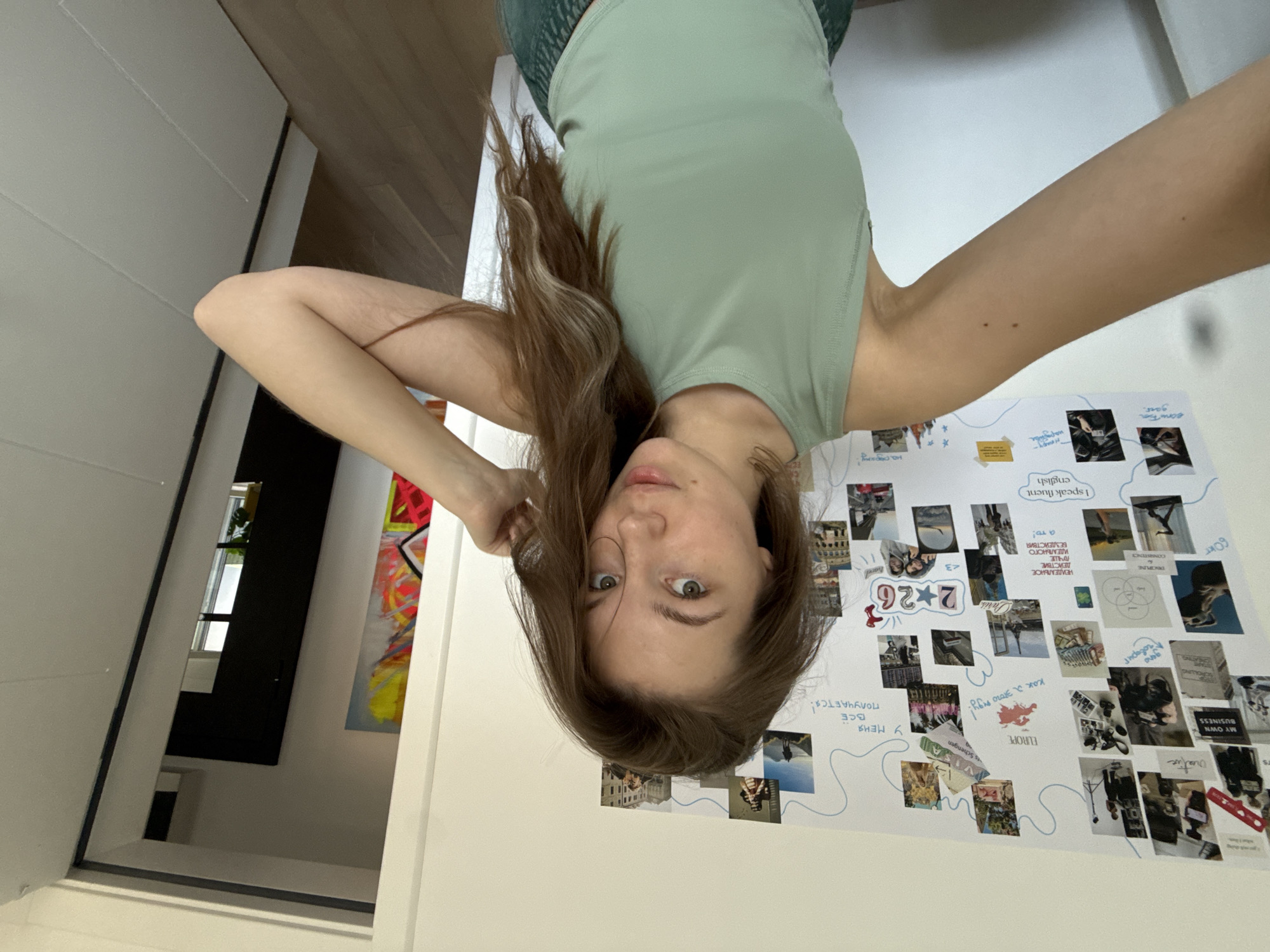 Woman's morning routine captured in Vozdovac residential area