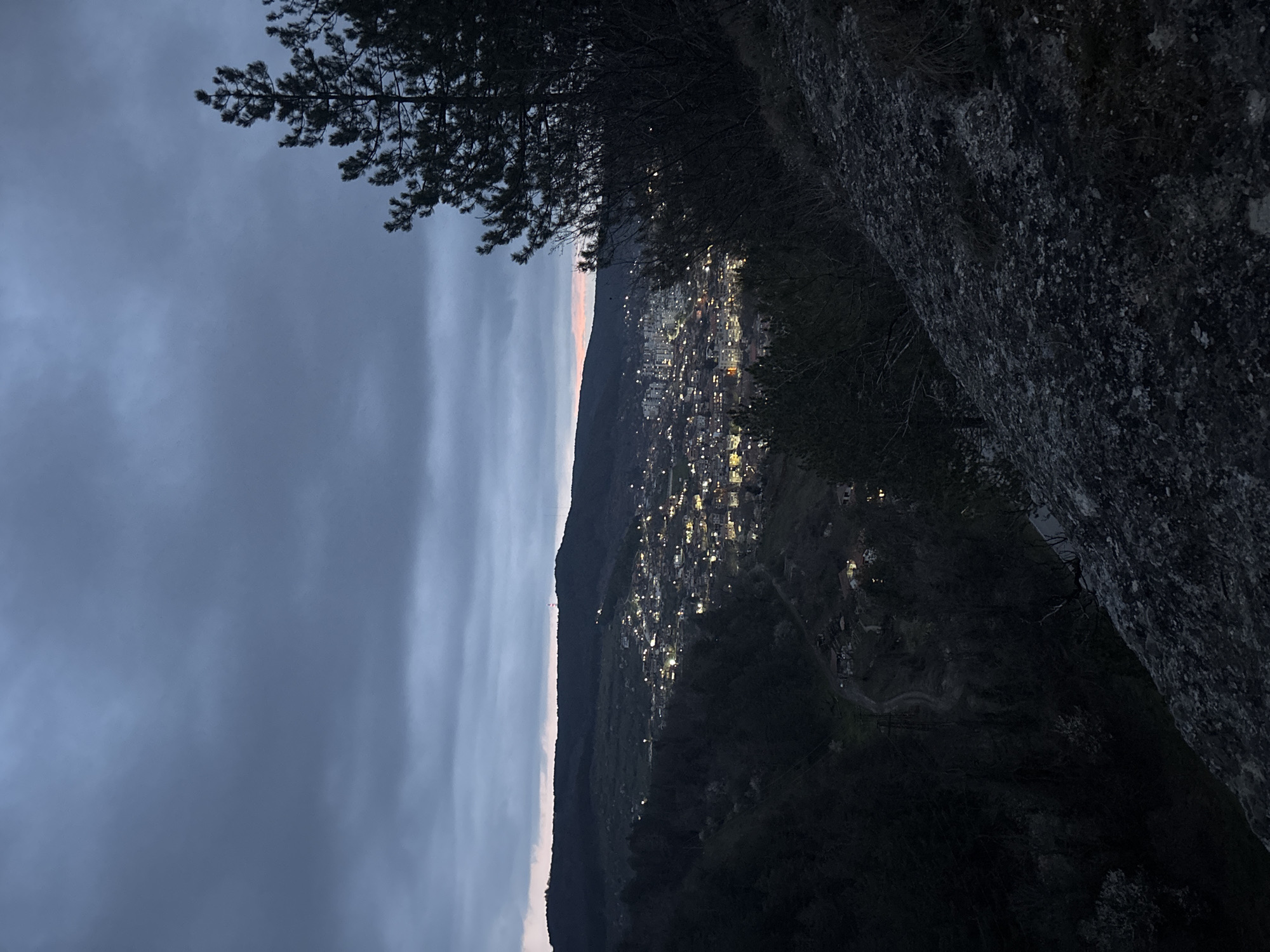 Evening mountain scenery captured around Shumen, Bulgaria