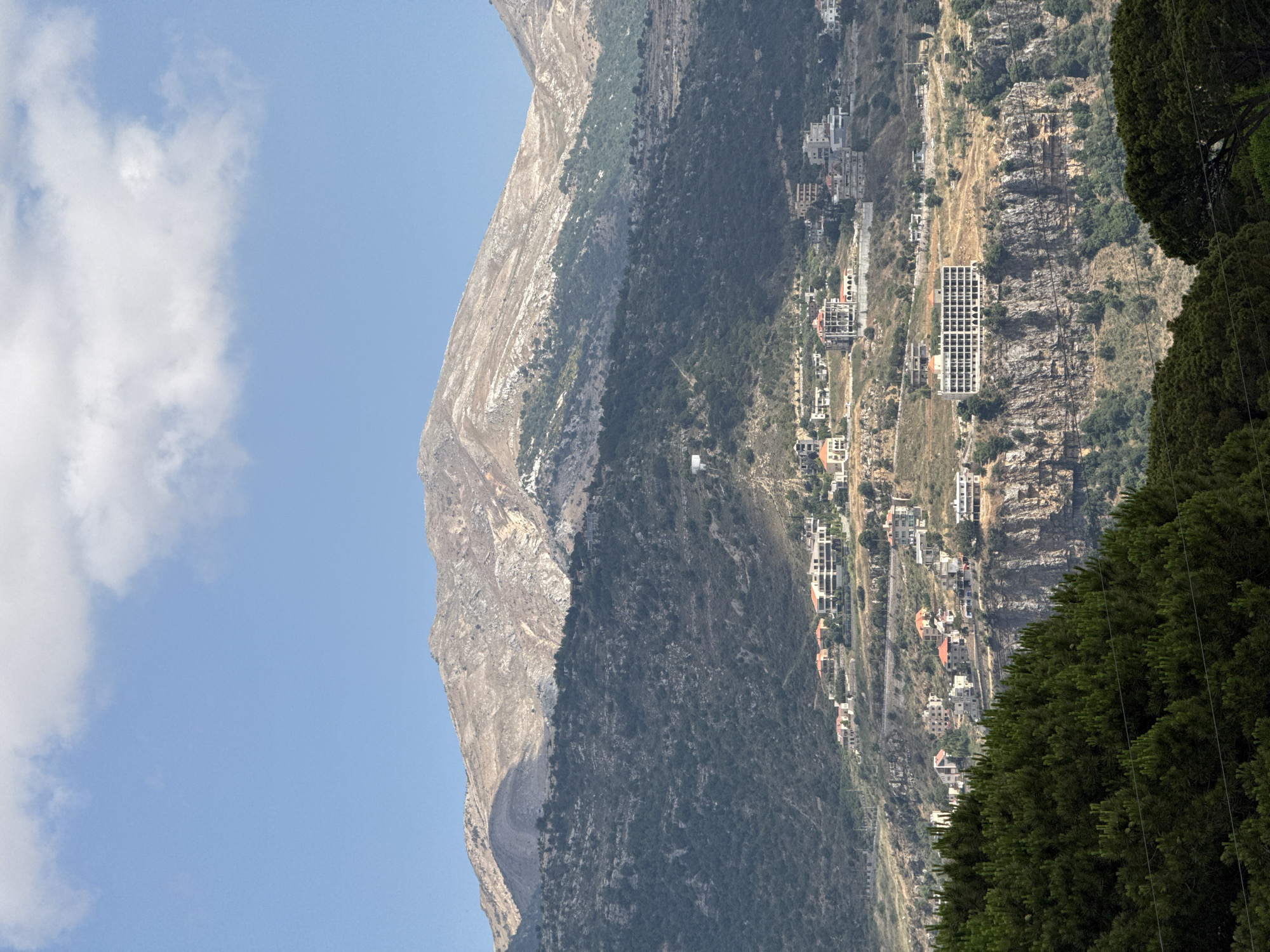 Rugged mountain terrain in Sabbah, Lebanon