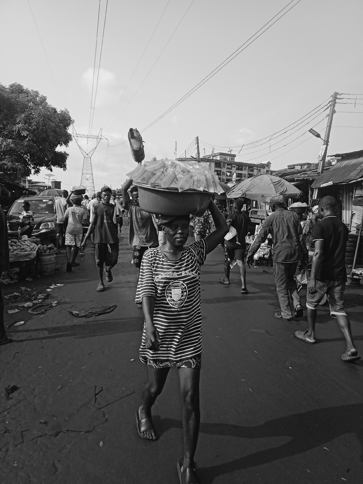 Street markets bustle with vendors in Onitsha, Nigeria