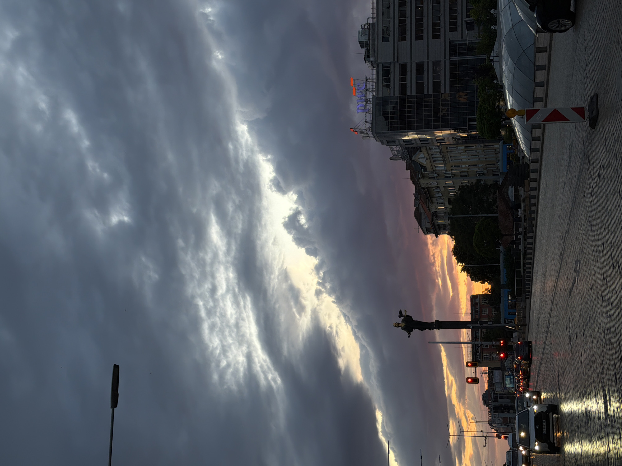 Evening walk through central Sofia captures government district at dusk