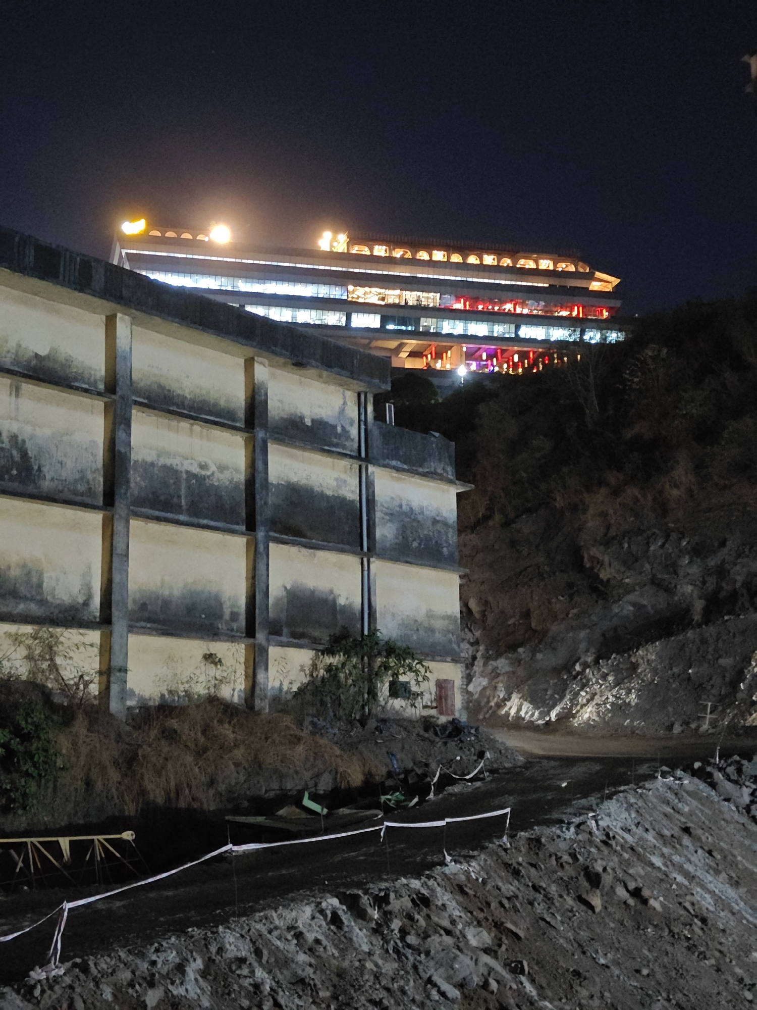 Mumbai construction sites and nightlife documented during afternoon hours