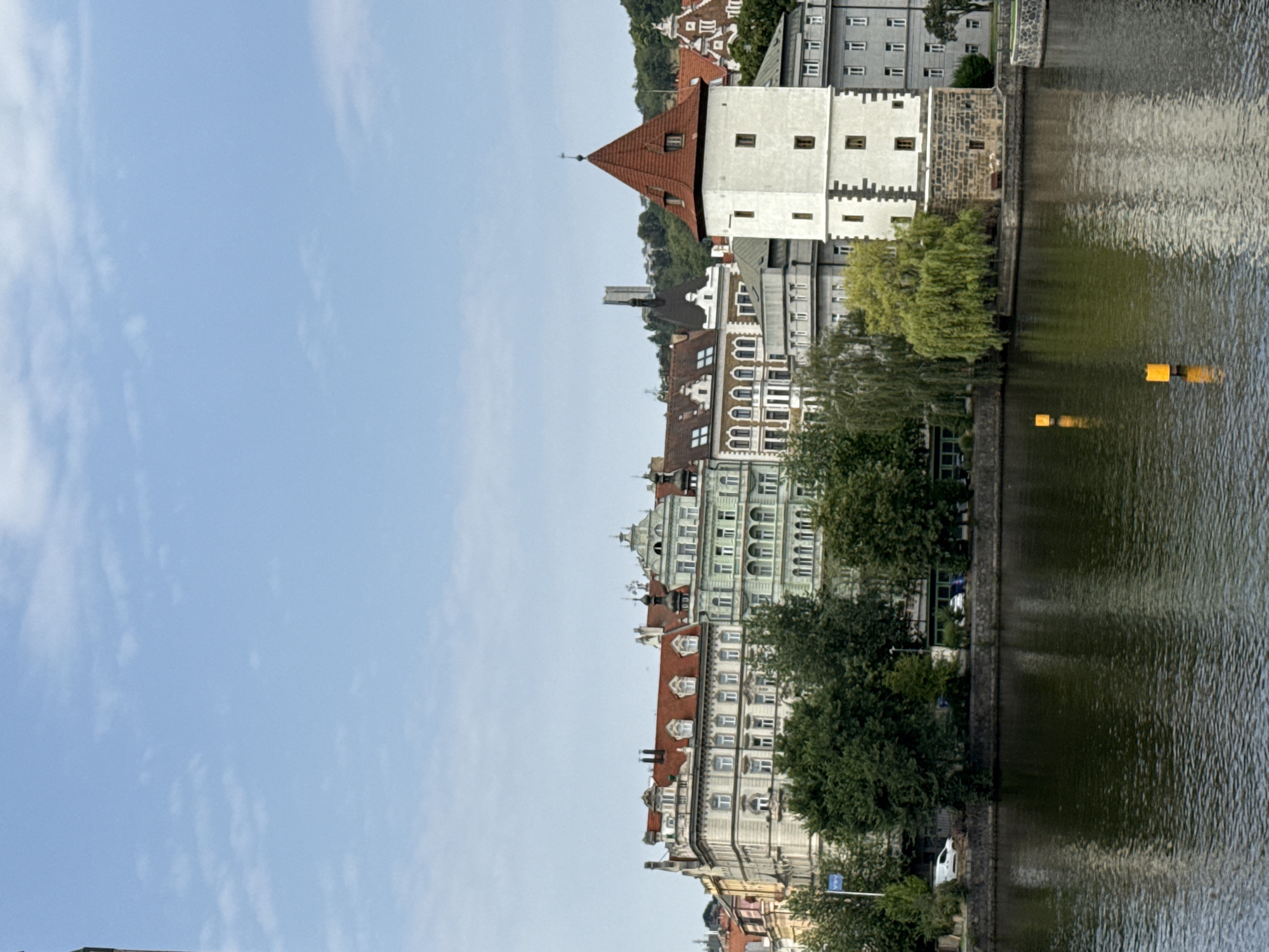 Vltava riverside moment, Prague summer morning