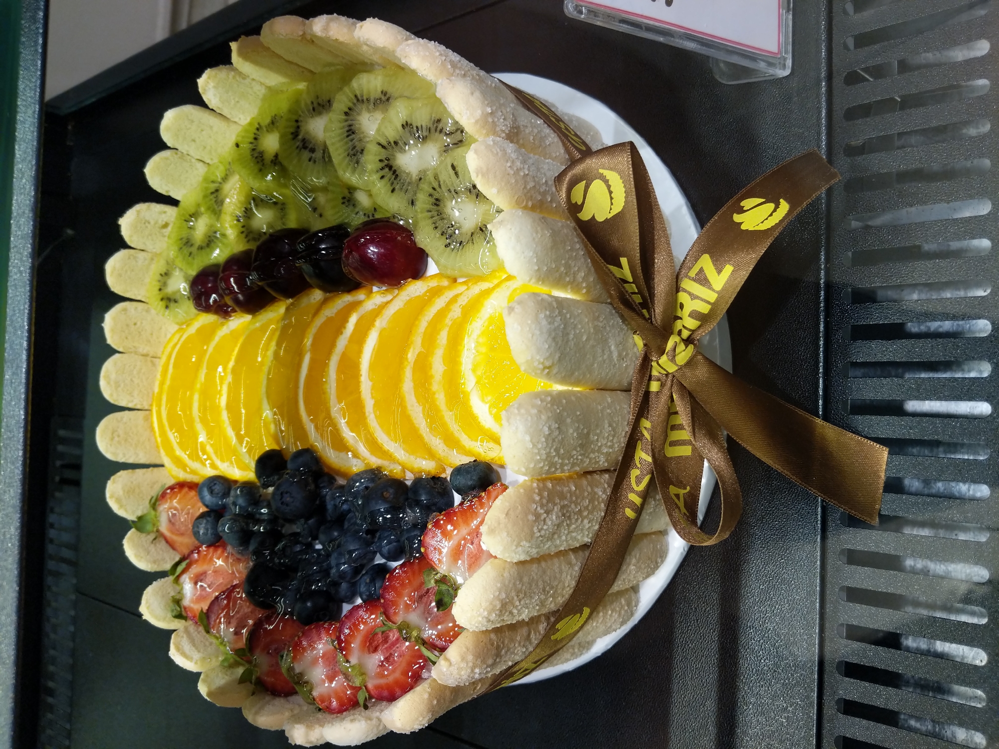 Cakes and coffee at a Baku bakery display