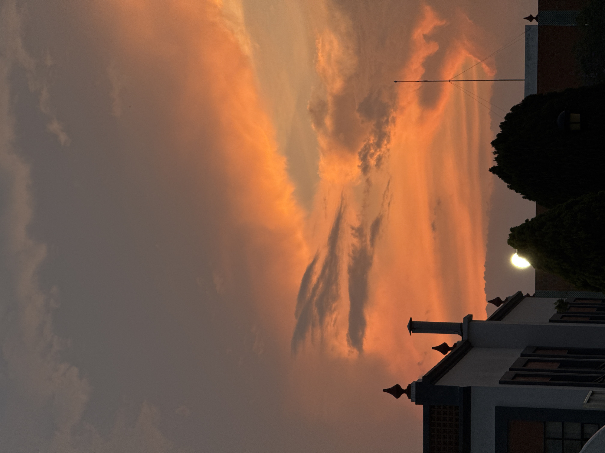 Sunset documented in San Andrés Cholula, Mexico