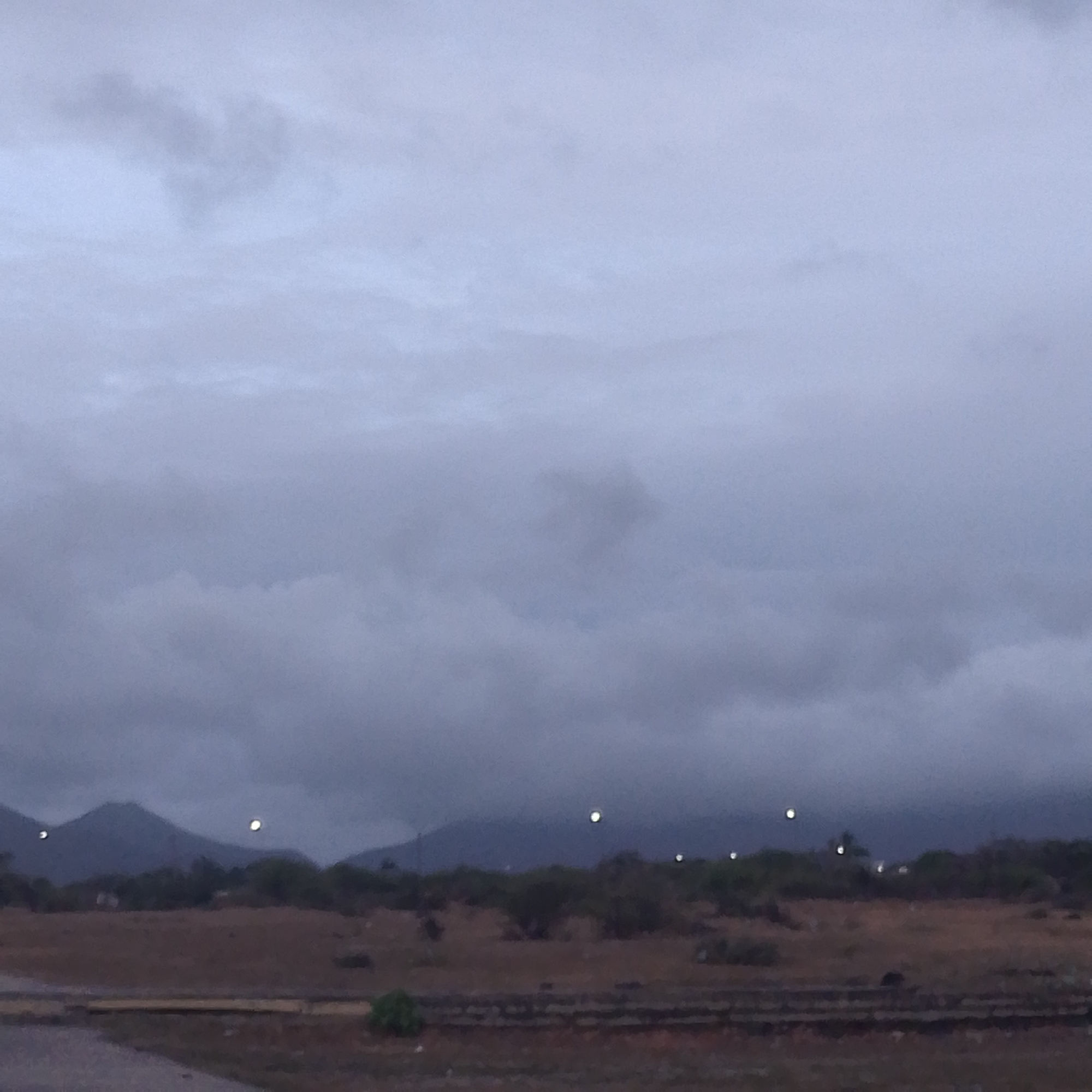 Overcast evening landscape documented in Altagracia, Venezuela