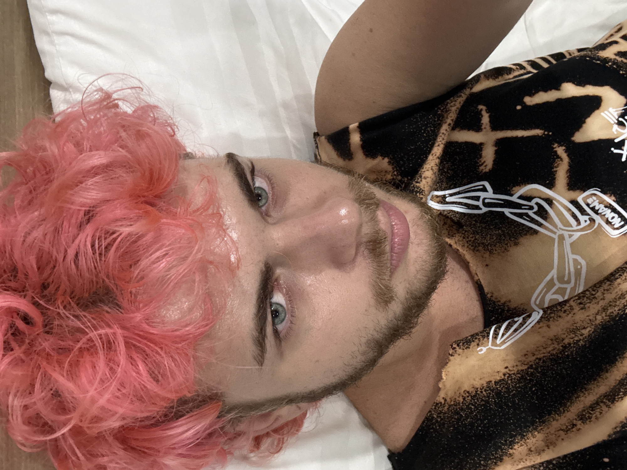 Pink-haired individual documented during routine activities in Đà Nẵng