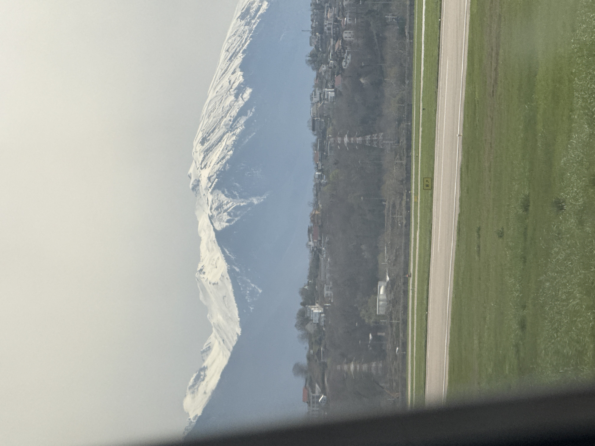 Aerial view captures Sochi's mountains and cityscape