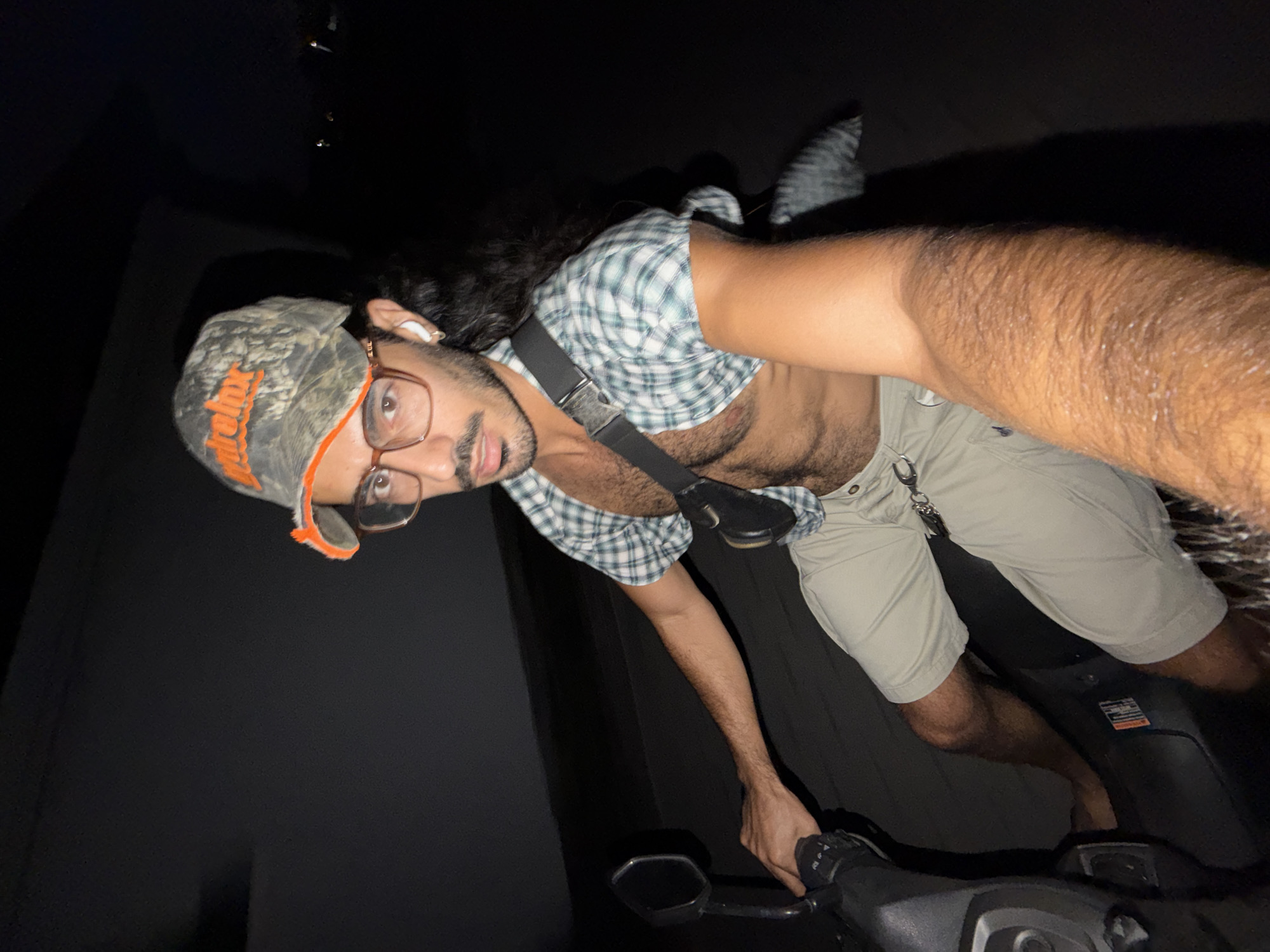 Man takes nighttime scooter selfies in North Kuta