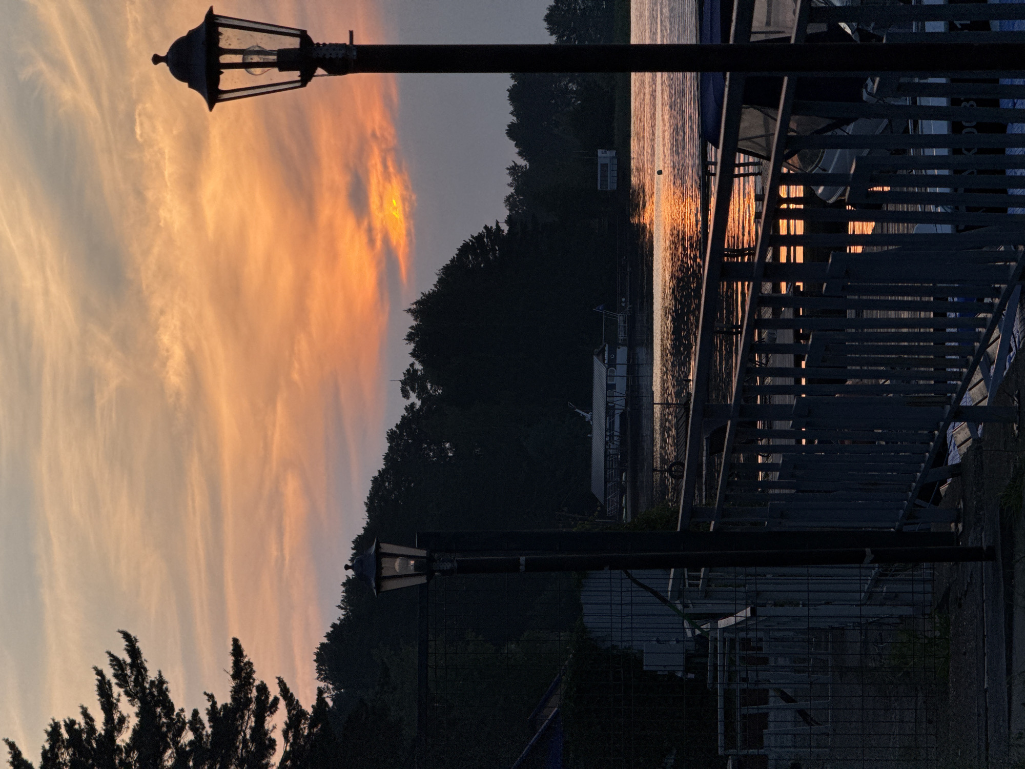 Riverside wedding celebration in Chaykovsky at dusk