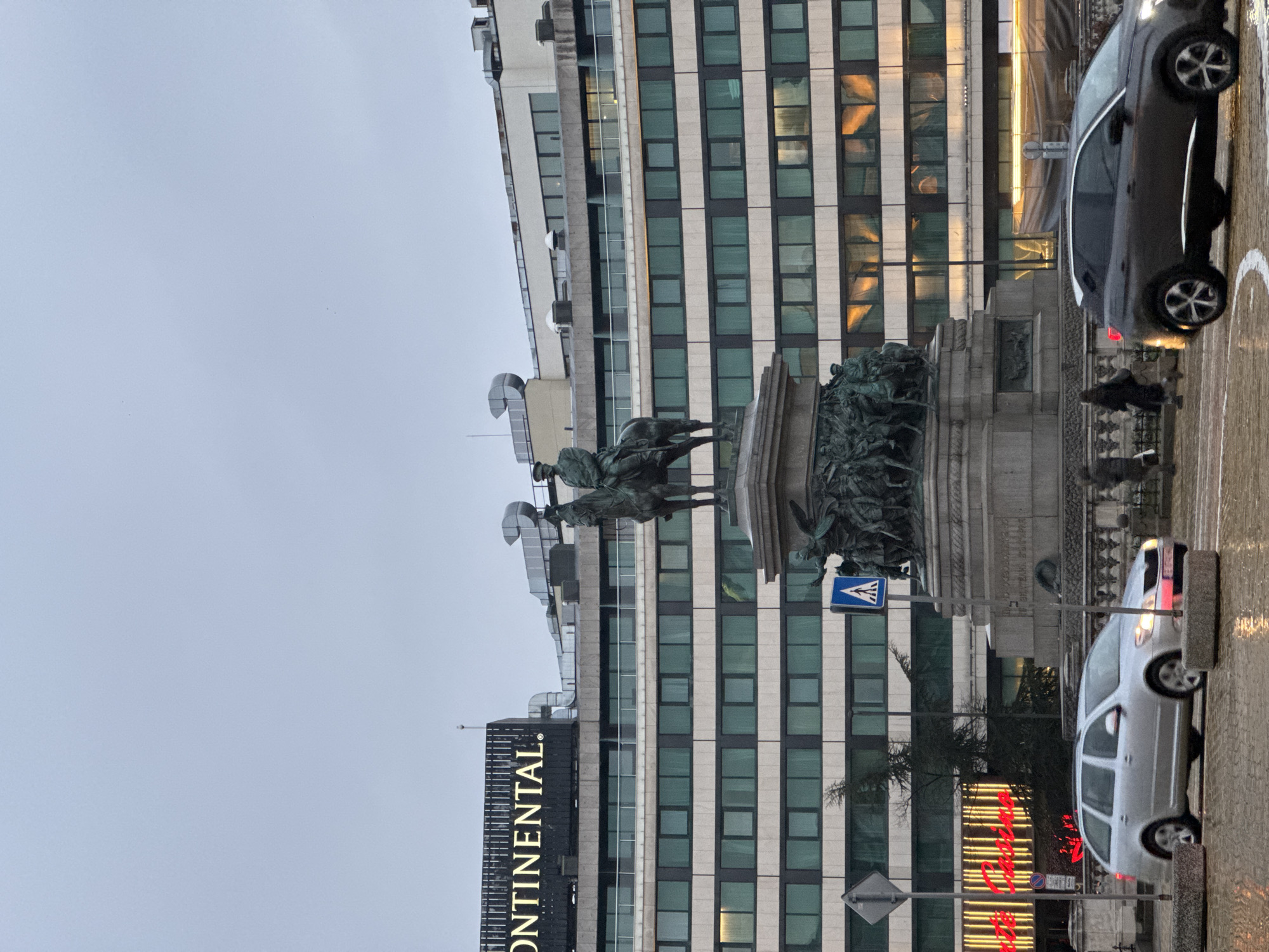 Equestrian Monument of Tsar Alexander II photographed in Sofia