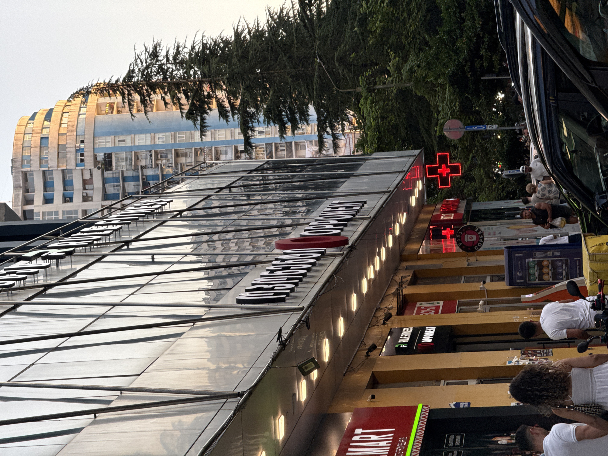 City streets, a waterfront walk, and a sleeping cat