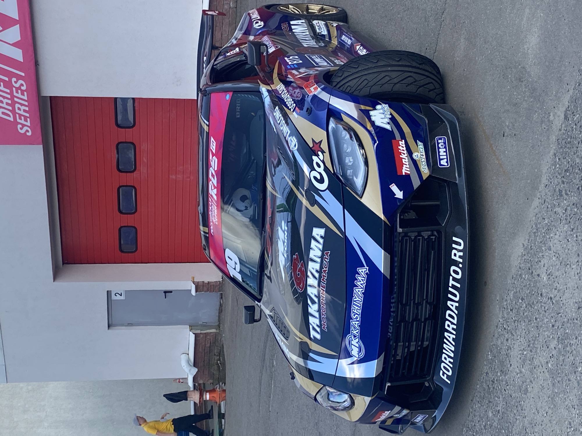 Russian Drift Series competition with podium ceremony in Берёзовка