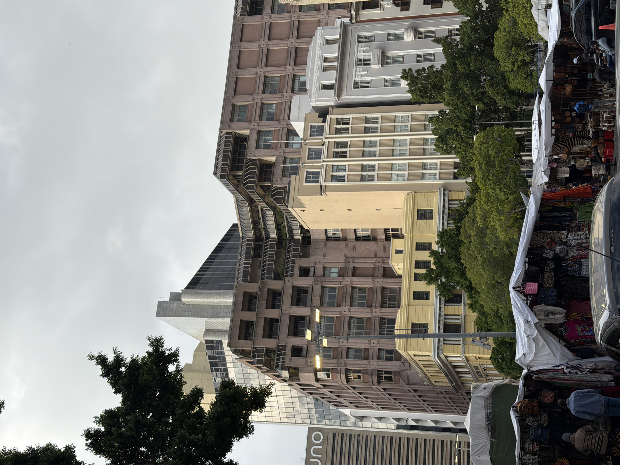 Downtown Cape Town scenes documented around Central Methodist Mission