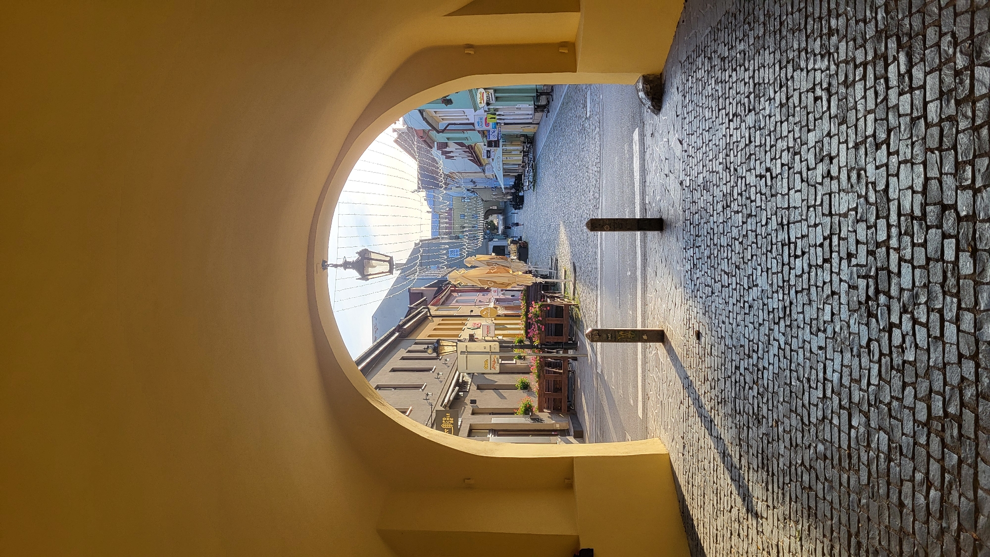 Inside a horse art-filled bar on Prešov's old town streets