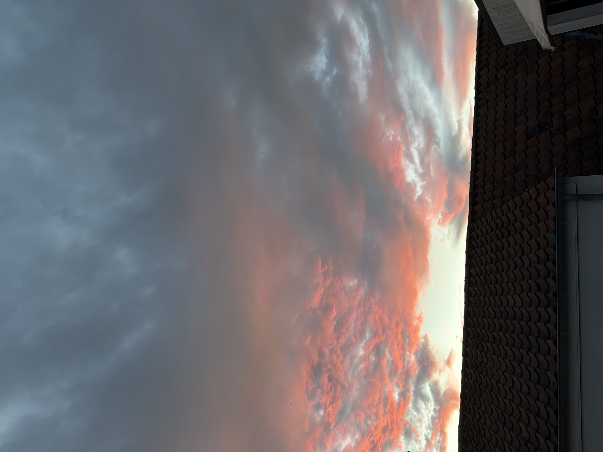 Bruges rooftops at golden hour, shot from multiple angles