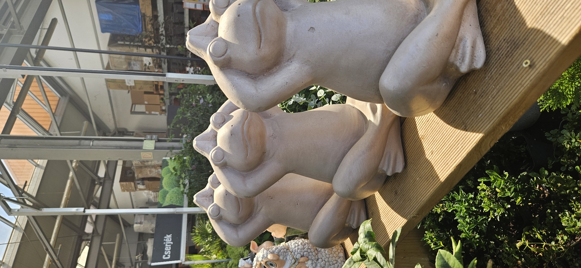 Garden center in Keszthely stocked with plants and decorative ornaments