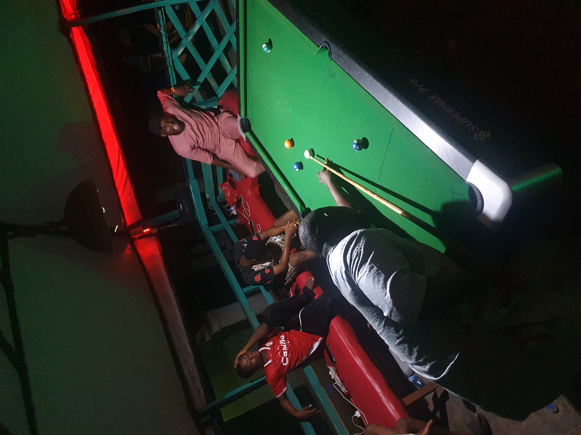 Evening pool game draws crowd in Lokoja, Nigeria