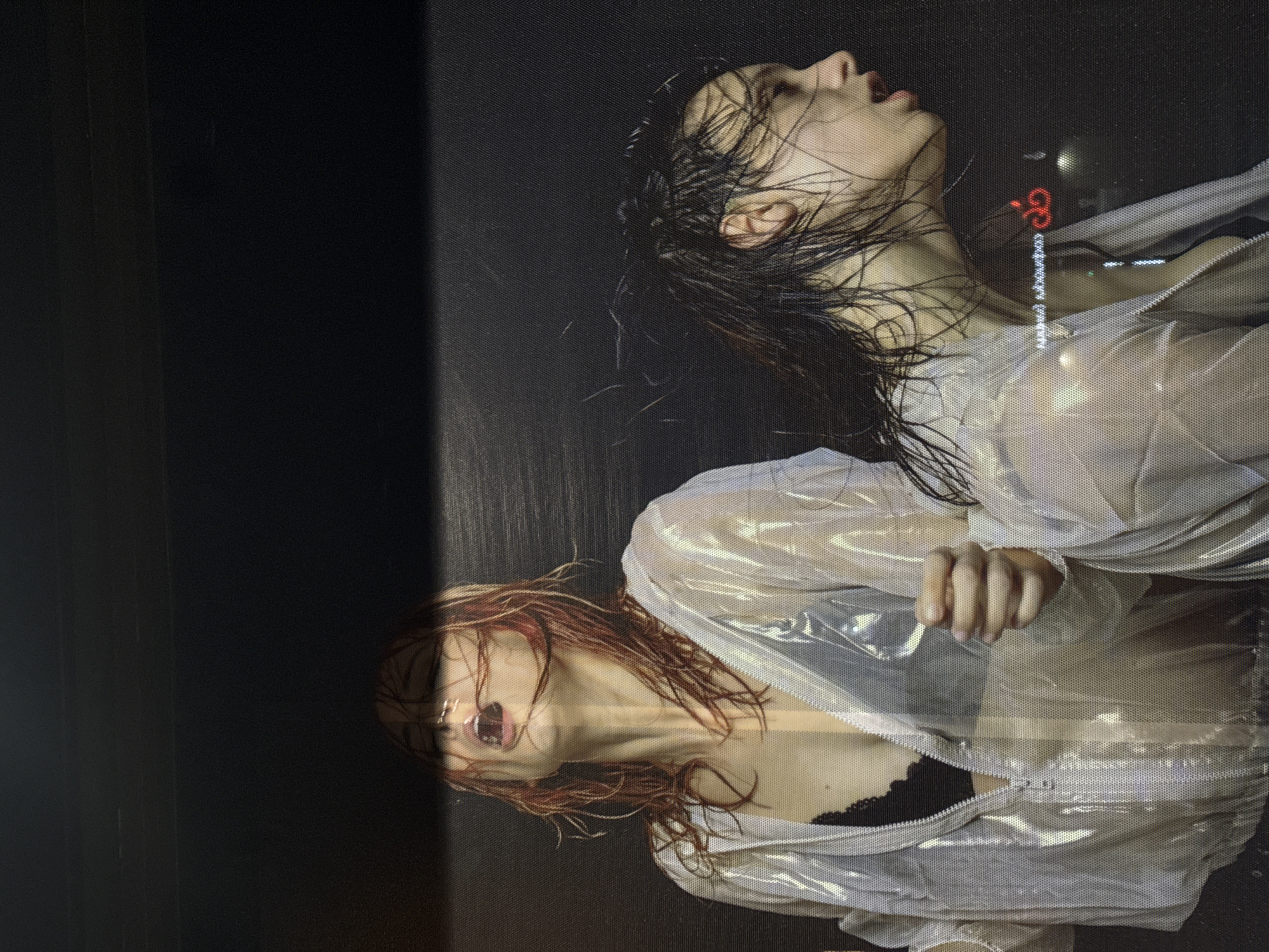 Two women photographed with wet hair in Sofia portraits