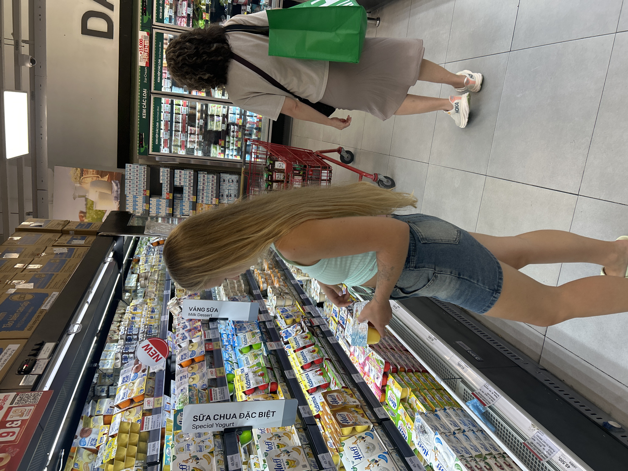 Snack shopping at a Nha Trang supermarket, mid-afternoon